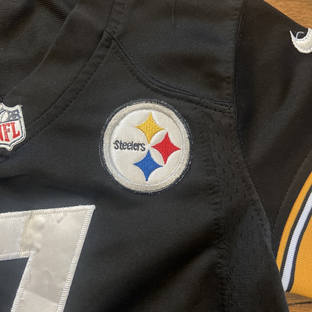 Nike Ben Roethlisberger #7 Pittsburgh Steelers Youth Large NFL Football Jersey - Picture 4 of 13